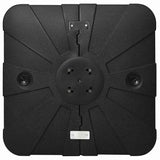 Cantilever Parasol Base Set 2 pcs Black 88 x 88 x 19 cm Plastic - Low Angle