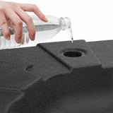 Umbrella Base Set 2 pcs Black 88.5 x 88.5 x 12 cm Plastic - Extra Image