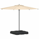 Umbrella Base Set 2 pcs Black 88.5 x 88.5 x 12 cm Plastic - Side View