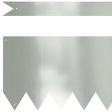 Lawn Edging 50 pcs Silver 100 x 0.05 x 20 cm Galvanised Steel