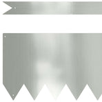 Lawn Edging 50 pcs 100 x 0.05 x 20 cm Galvanised Steel Silver