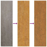 Lawn Edgings 50 pcs Brown 100 x 0.5 x 20 cm Weathering Steel - Rear View