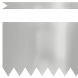 Lawn Edging 30 pcs Silver 100 x 0.05 x 30 cm Galvanised Steel