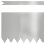 Lawn Edging 30 pcs 100 x 0.05 x 30 cm Galvanised Steel Silver