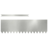 Lawn Edging 50 pcs Silver 100 x 0.05 x 30 cm Galvanised Steel