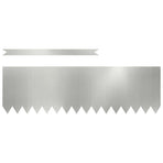 Lawn Edging 50 pcs 100 x 0.05 x 30 cm Galvanised Steel Silver
