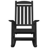 Garden Rocking Chair 2 pcs Black 70 x 92 x 108cm Plastic - 45-Degree Angle