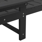 Garden Lounge Furniture Reclining 2 pcs Black 53 x 195.5 x 30cm - Low Angle