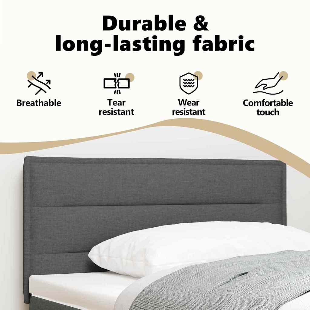 Headboard Dark Grey 100 cm Fabric