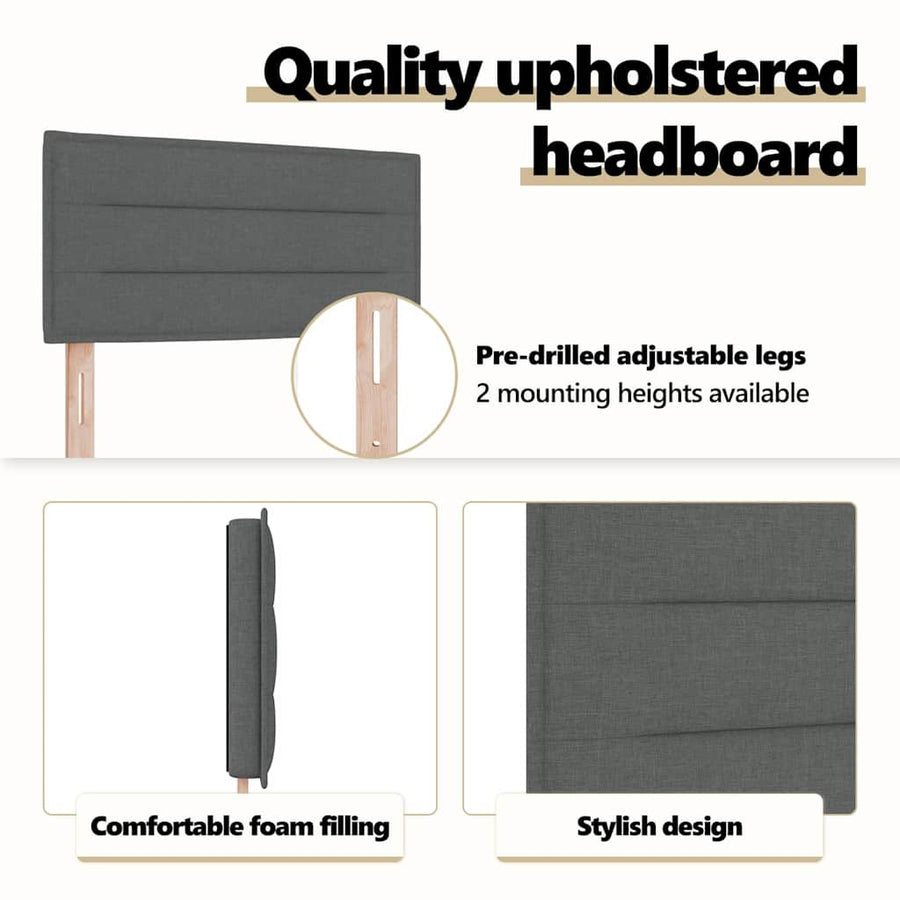 Headboard Dark Grey Fabric