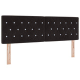 Headboard Black 144 cm Velvet