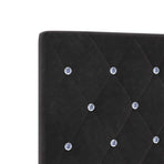 Headboard Black 160 cm Velvet