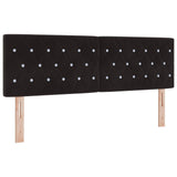 Headboard Black 160 cm Velvet