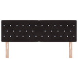 Headboard Black 160 cm Velvet - Front View