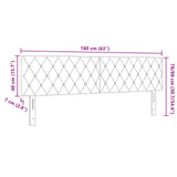 Headboard Black 160 cm Velvet - Close-Up Angle