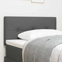 Height-Adjustable Headboard Dark Grey 100 cm Fabric
