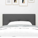 Height-Adjustable Headboard Dark Grey 100 cm Fabric