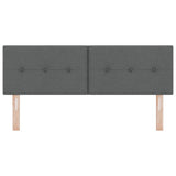 Headboard Height Adjustable Dark grey 140 cm Fabric - 45-Degree Angle