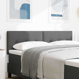 Height-Adjustable Headboard Dark Grey 160 cm Fabric