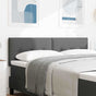 Height-Adjustable Headboard Dark Grey 160 cm Fabric