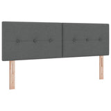 Height-Adjustable Headboard Dark Grey 160 cm Fabric