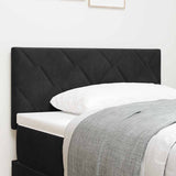 Headboard Height Adjustable with Headboard Black 100 cm Velvet