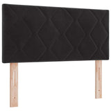 Headboard Height Adjustable with Headboard Black 100 cm Velvet - Front View