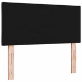 Headboard Height Adjustable with Headboard Black 100 cm Velvet - Rear View