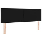 Headboard Black 144 cm Velvet