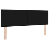 Headboard Black 144 cm Velvet - Side View