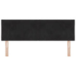 Headboard Black 144 cm Velvet