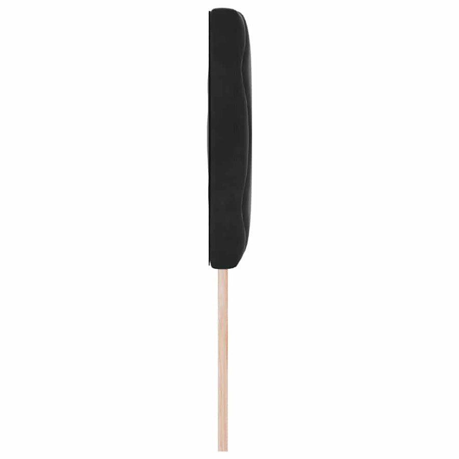 Headboard Black 144 cm Velvet