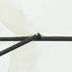 Garden Parasol 394 x 394 x 248 cm Polyester and Steel Sand