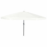 Garden Parasol Sand 394 x 394 x 248 cm Polyester and Steel