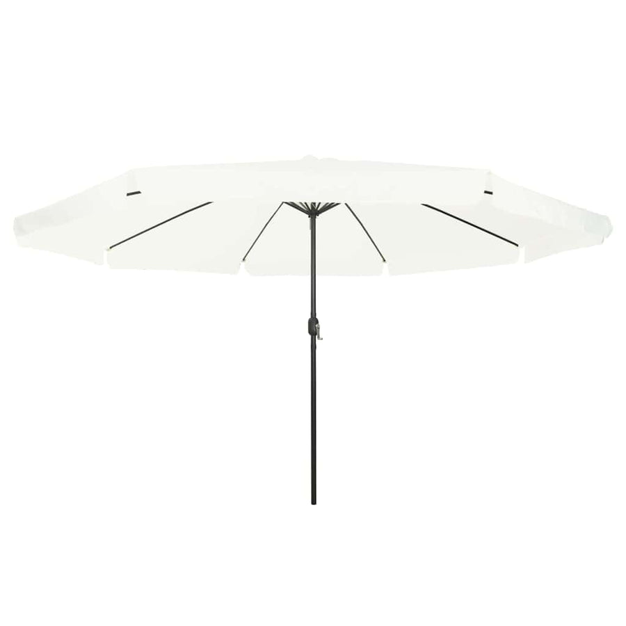 Garden Parasol 394 x 394 x 248 cm Polyester and Steel Sand