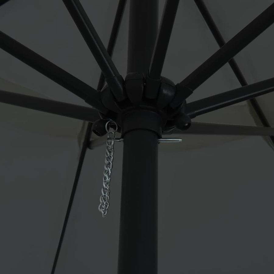 Garden Parasol 394 x 394 x 248 cm Polyester and Steel