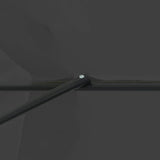 Garden Parasol Anthracite and Black 395 x 395 x 245 cm - Rear View