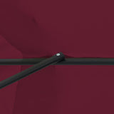 Garden Parasol Bordeaux Red 394 x 394 x 248 cm