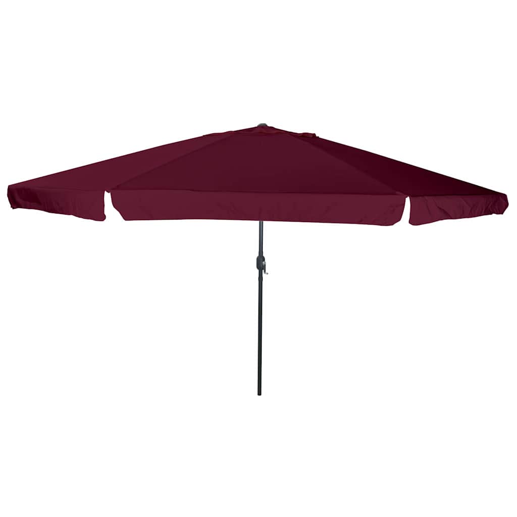 Garden Parasol Red and Black 395 x 395 x 245 cm