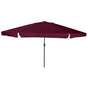 Garden Parasol 394 x 394 x 248 cm Polyester and Steel