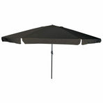 Garden Parasol 394 x 394 x 248 cm Polyester and Steel Black