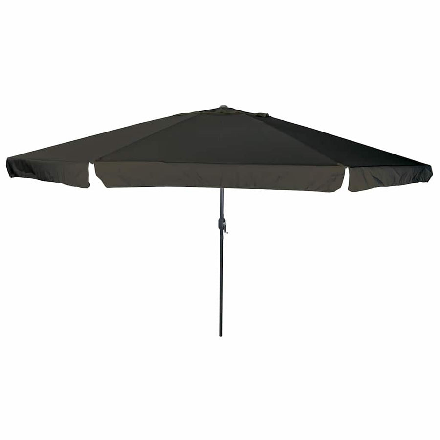Garden Parasol 394 x 394 x 248 cm Polyester and Steel Black
