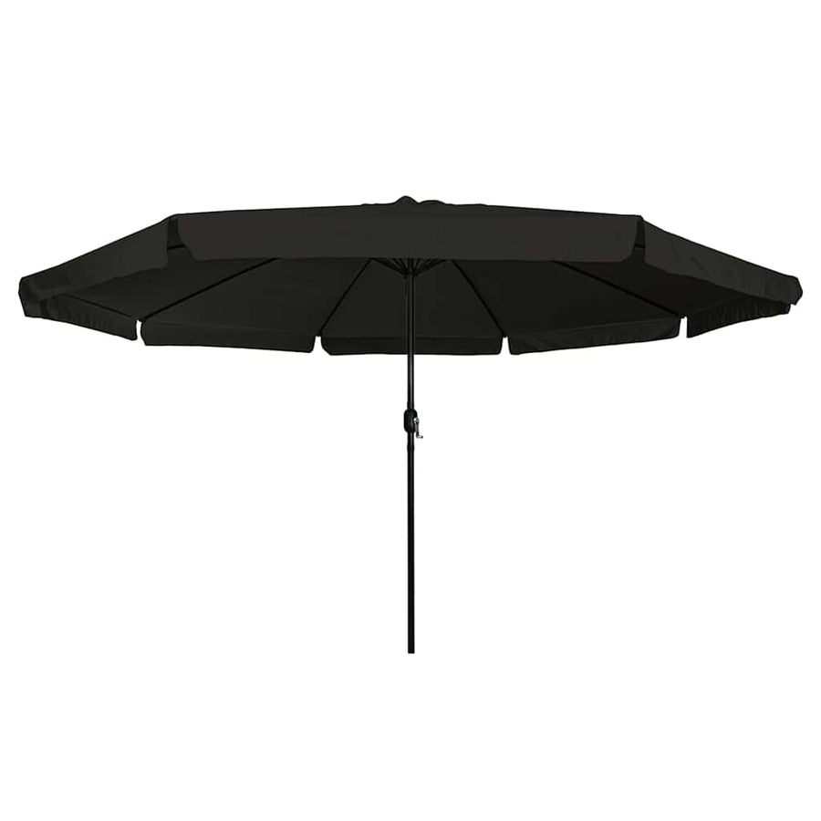 Garden Parasol 394 x 394 x 248 cm Polyester and Steel Black