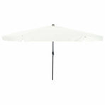 Garden Parasol 395 x 395 x 245 cm Polyester Round