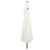 Garden Parasol White and Black 395 x 395 x 245 cm