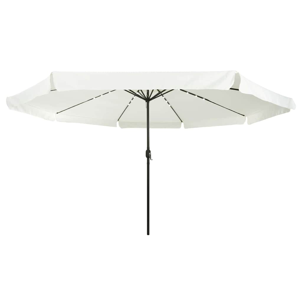 Garden Parasol White and Black 395 x 395 x 245 cm