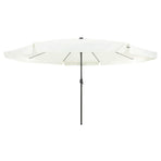 Garden Parasol 395 x 395 x 245 cm Polyester Round