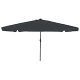 Garden Parasol Anthracite and Black 395 x 395 x 245 cm