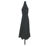 Garden Parasol Anthracite and Black 395 x 395 x 245 cm