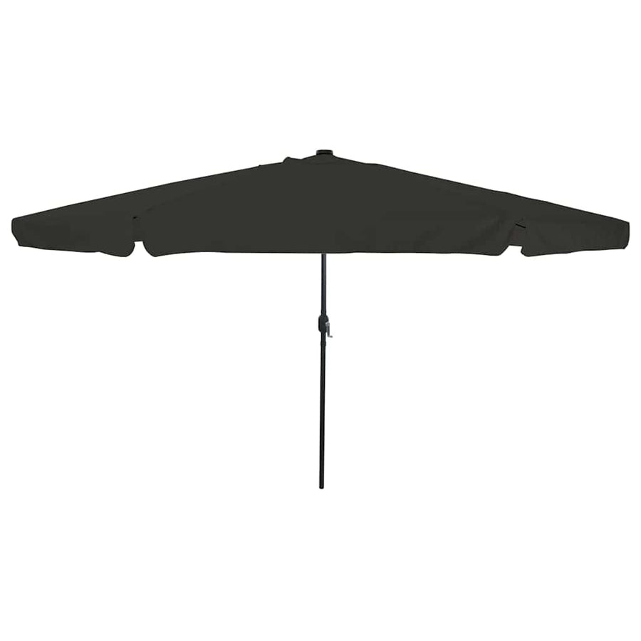 Garden Parasol 395 x 395 x 245 cm Polyester Round Black